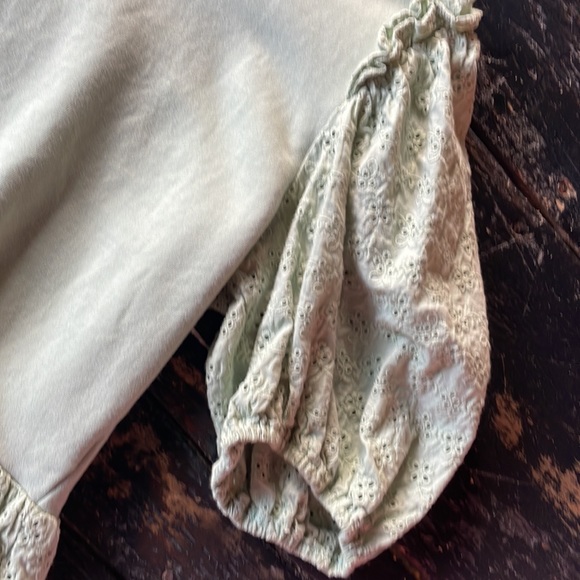 Cleobella mixed media ruffle top - Picture 4 of 5